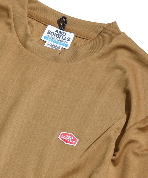 Satellite(サテライト)の「【SATELLITE(サテライト)】CRUISESR TEE LOGO1 / ワイドシルエット / 吸汗速乾/ ドライフィット(Tシャツ/カットソー・メンズ・ブラック/ダークグリーン/ブラウン系その他・M/L)」の8枚目の写真