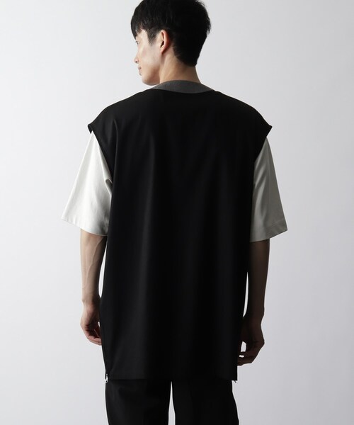 THE SHOP TK (ザ ショップ ティーケー )の「◆サイドジップロングベスト(ベスト・メンズ・ブラック/ベージュ・99)」の5枚目の写真
