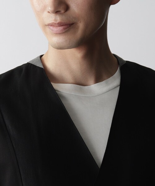 THE SHOP TK (ザ ショップ ティーケー )の「◆サイドジップロングベスト(ベスト・メンズ・ブラック/ベージュ・99)」の6枚目の写真