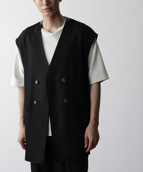 THE SHOP TK (ザ ショップ ティーケー )の「◆サイドジップロングベスト(ベスト・メンズ・ブラック/ベージュ・99)」の14枚目の写真