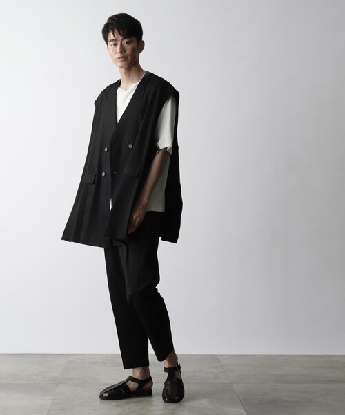 THE SHOP TK (ザ ショップ ティーケー )の「◆サイドジップロングベスト(ベスト・メンズ・ブラック/ベージュ・99)」の21枚目の写真