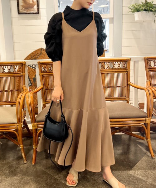 Ambre Ciel（アンブルシエル）の「ギャザーボリュームシアーブラウス／【WEB/EC限定商品】（シャツ/ブラウス・レディース・ブラック/アイボリー/モカ・FREE）」の5枚目の写真