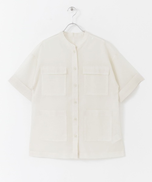 SENSE OF PLACE by URBAN RESEARCH（センスオブプレイスバイアーバンリサーチ）の「シアーミリタリージャケット（ミリタリージャケット・レディース・ブラウン/アイボリー・ONE）」の18枚目の写真