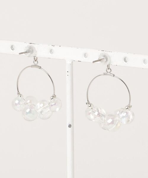 Zoule(ゾーラ)の「Zoule ゾーラ:bubbleb hoop バブルフープ ピアス(ピアス(両耳用)・レディース・シルバー/ゴールド・FREE)」の5枚目の写真