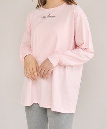 MIRO AMURETTE | Eternel rose t-shirt/ロゴ入りオーバーサイズTシャツ(Tシャツ/カットソー)