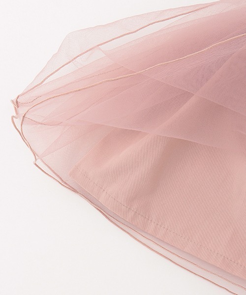 petit main(プティマイン)の「チュールスカート(スカート・キッズ・ピンク/アイボリー/ブルーグレー・80cm/90cm/110cm/100cm/120cm/130cm)」の4枚目の写真