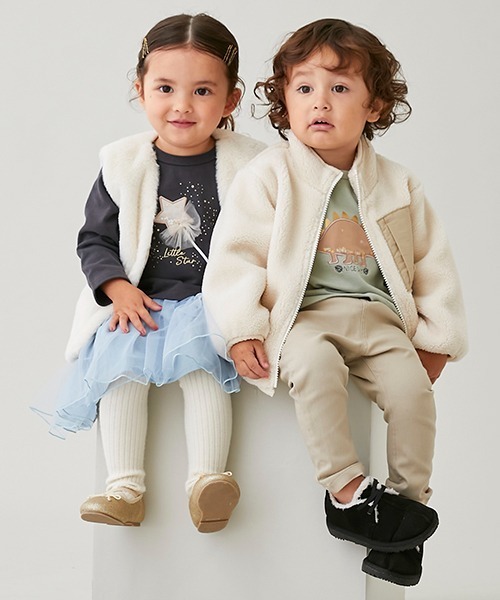 petit main(プティマイン)の「チュールスカート(スカート・キッズ・ピンク/アイボリー/ブルーグレー・80cm/90cm/110cm/100cm/120cm/130cm)」の17枚目の写真