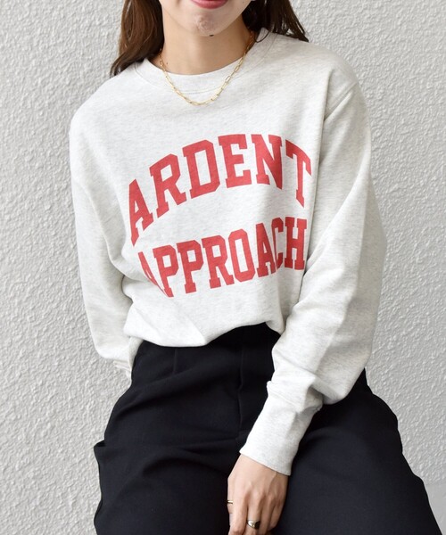 SHIPS any(シップス エニィ)の「【SHIPS any別注】THE KNiTS: デザイン ロゴ スウェット◇◆(スウェット・レディース・ネイビー/グレー/ナチュラル/オートミール/グレー系その他/ライトグレー/オフホワイト・ONE SIZE)」の6枚目の写真