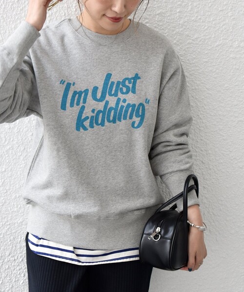 SHIPS any(シップス エニィ)の「【SHIPS any別注】THE KNiTS: デザイン ロゴ スウェット◇◆(スウェット・レディース・ネイビー/グレー/ナチュラル/オートミール/グレー系その他/ライトグレー/オフホワイト・ONE SIZE)」の5枚目の写真