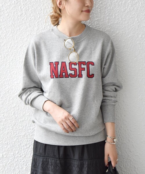 SHIPS any(シップス エニィ)の「【SHIPS any別注】THE KNiTS: デザイン ロゴ スウェット◇◆(スウェット・レディース・ネイビー/グレー/ナチュラル/オートミール/グレー系その他/ライトグレー/オフホワイト・ONE SIZE)」の4枚目の写真