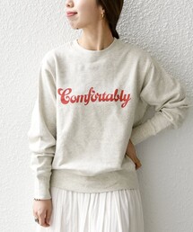 【SHIPS any別注】THE KNiTS: デザイン ロゴ スウェット◇◆