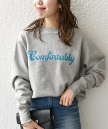 【SHIPS any別注】THE KNiTS: デザイン ロゴ スウェット◇◆