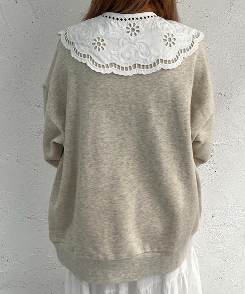 apres jour mignon(アプレジュールミニョン)の「レース付け襟【ZOZOTOWN限定アイテム】(付け襟・レディース・ブラック/オフホワイト・フリー)」の6枚目の写真