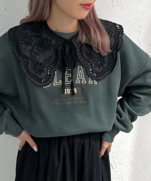 apres jour mignon(アプレジュールミニョン)の「レース付け襟【ZOZOTOWN限定アイテム】(付け襟・レディース・ブラック/オフホワイト・フリー)」の10枚目の写真