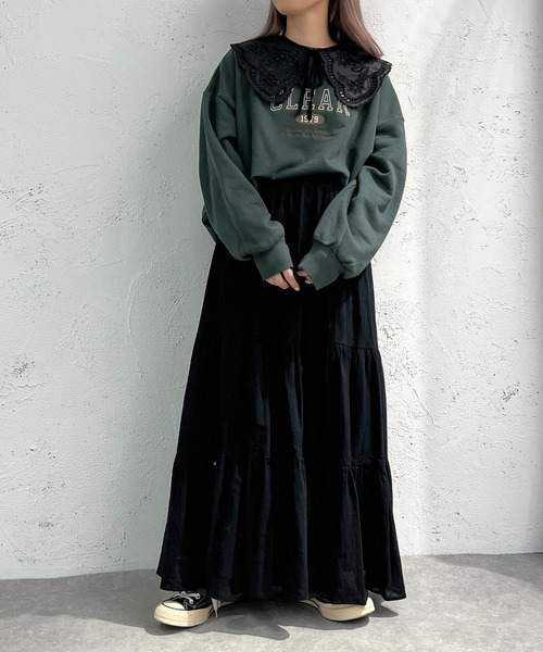 apres jour mignon(アプレジュールミニョン)の「レース付け襟【ZOZOTOWN限定アイテム】(付け襟・レディース・ブラック/オフホワイト・フリー)」の5枚目の写真