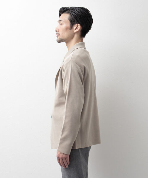 NOLLEY'S goodman(ノーリーズグッドマン)の「ミラノリブ ラペルカーディガン ニットジャケット(カーディガン/ボレロ・メンズ・イエロー/ブラック/グレイッシュベージュ/ネイビー・M/S/L)」の17枚目の写真