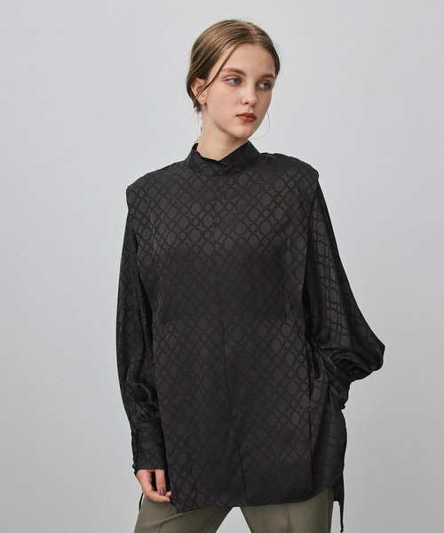 ハグオーワー　Currant pt.ショルダータックモックネックブラウス　花柄 楽天市場】hug o warの通販 ハグオーワー Currant pt.ショルダータック