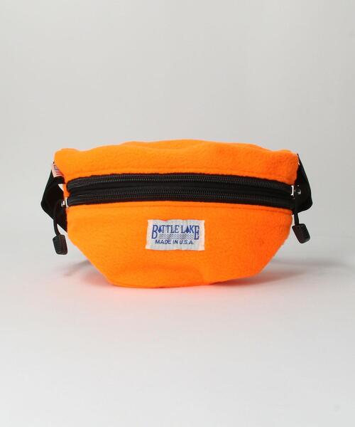 BATTLE LAKE(バトルレイク)の「<BATTLE LAKE OUTDOORS> FLEECE WAIST BAG/バッグ(ボディバッグ/ウエストポーチ・メンズ・オレンジ・FREE)」の1枚目の写真