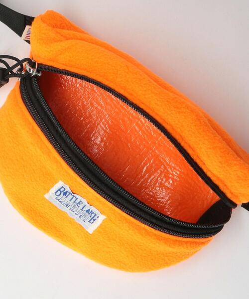 BATTLE LAKE(バトルレイク)の「<BATTLE LAKE OUTDOORS> FLEECE WAIST BAG/バッグ(ボディバッグ/ウエストポーチ・メンズ・オレンジ・FREE)」の4枚目の写真