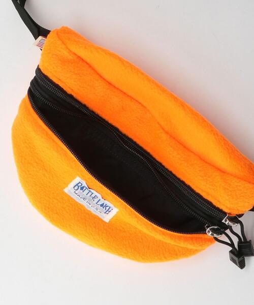 BATTLE LAKE(バトルレイク)の「<BATTLE LAKE OUTDOORS> FLEECE WAIST BAG/バッグ(ボディバッグ/ウエストポーチ・メンズ・オレンジ・FREE)」の5枚目の写真