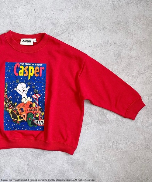 MARKEY'S(マーキーズ)の「【Casper/キャスパー】トレーナー(80~140cm)(スウェット・キッズ・レッド/ブルー・80/90/95/100/110/120/130/140)」の6枚目の写真