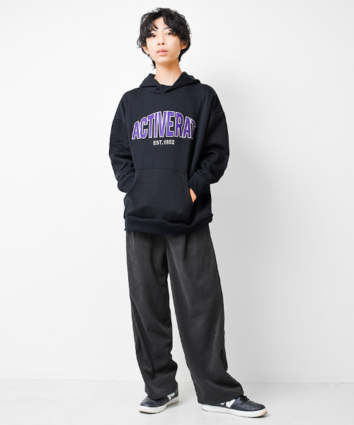 RAT EFFECT（ラットエフェクト）の「コーデュロイワイドパンツ（その他パンツ・キッズ・チャコールグレー/ブラウン/カーキ/ブラック・160/120/130/150/140/170）」の6枚目の写真