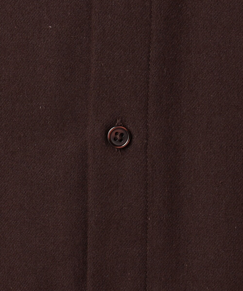 COMME CA ISM（コムサイズム）の「【ウォッシャブル】コットンネル　ショートポイントシャツ（シャツ/ブラウス・メンズ・ホワイト/ダークブラウン/ネイビー・MEDIUM/LARGE）」の17枚目の写真