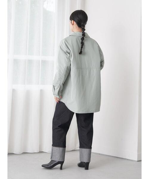 earth music&ecology（アースミュージックアンドエコロジー）の「中綿シャツジャケット（その他アウター・レディース・アイボリー/ボルドー/ライトカーキ/チェック・FREE）」の22枚目の写真