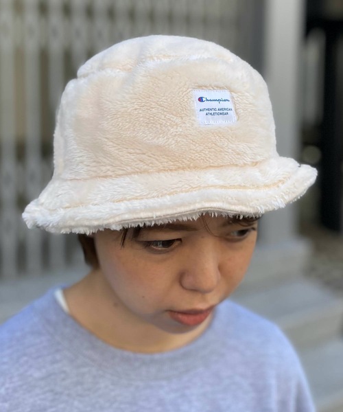 Champion（チャンピオン）の「champion / ボアチケットバケットハット（ハット・レディース・ブラック/オフホワイト/ベージュ/グレー・ONESIZE）」の15枚目の写真