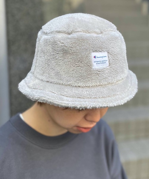 Champion（チャンピオン）の「champion / ボアチケットバケットハット（ハット・レディース・ブラック/オフホワイト/ベージュ/グレー・ONESIZE）」の14枚目の写真