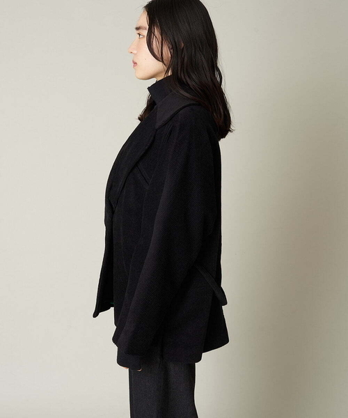 A de a.v.v（アードアー・ヴェ・ヴェ）の「［SET UP対応］コーデュロイラグランスリーブジャケット（テーラードジャケット・レディース・ブルー/ブラック・36/38）」の11枚目の写真