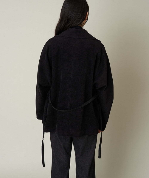 A de a.v.v（アードアー・ヴェ・ヴェ）の「［SET UP対応］コーデュロイラグランスリーブジャケット（テーラードジャケット・レディース・ブルー/ブラック・36/38）」の12枚目の写真