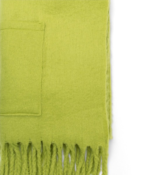 VitaFelice（ヴィータフェリーチェ）の「モヘアタッチ大判ブランケットストール（ストール/ショール・レディース・ライトグレー/ライラック/ライム/アイボリー・FREE）」の11枚目の写真