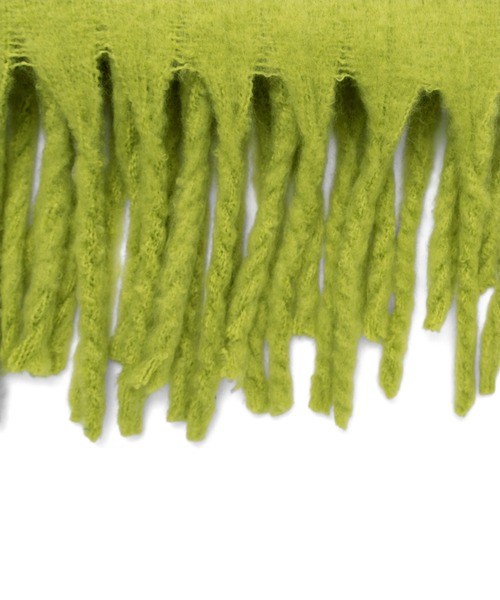 VitaFelice（ヴィータフェリーチェ）の「モヘアタッチ大判ブランケットストール（ストール/ショール・レディース・ライトグレー/ライラック/ライム/アイボリー・FREE）」の6枚目の写真