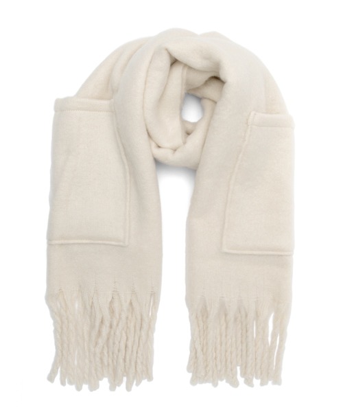 VitaFelice（ヴィータフェリーチェ）の「モヘアタッチ大判ブランケットストール（ストール/ショール・レディース・ライトグレー/ライラック/ライム/アイボリー・FREE）」の16枚目の写真