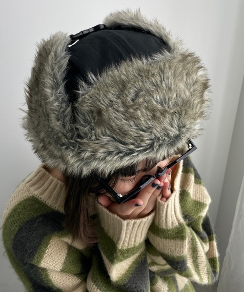 WEGO(ウィゴー)の「WEGO/【一部店限定】ボンバーキャップ(キャップ・レディース・その他1/ブラック・FREE)」の6枚目の写真