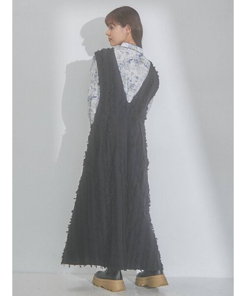 merry jenny（メリージェニー）の「fluffy タックジャンパーワンピース（ワンピース・レディース・オフホワイト/ブラック・FREE）」の21枚目の写真