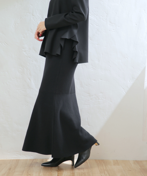 フレアマーメイドニットスカート