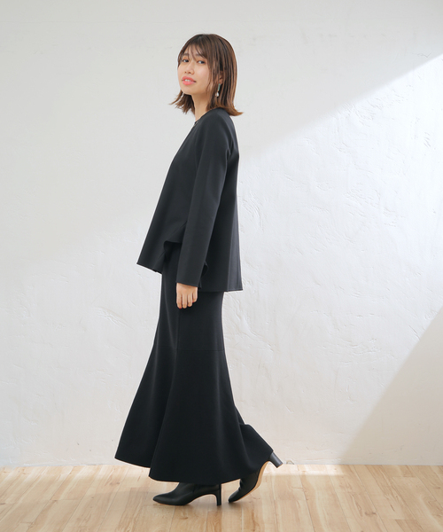 フレアマーメイドニットスカート