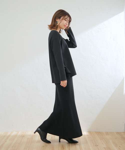 フレアマーメイドニットスカート