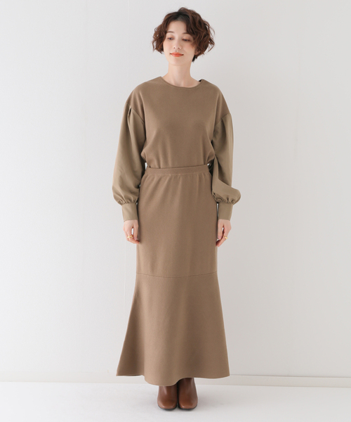 フレアマーメイドニットスカート