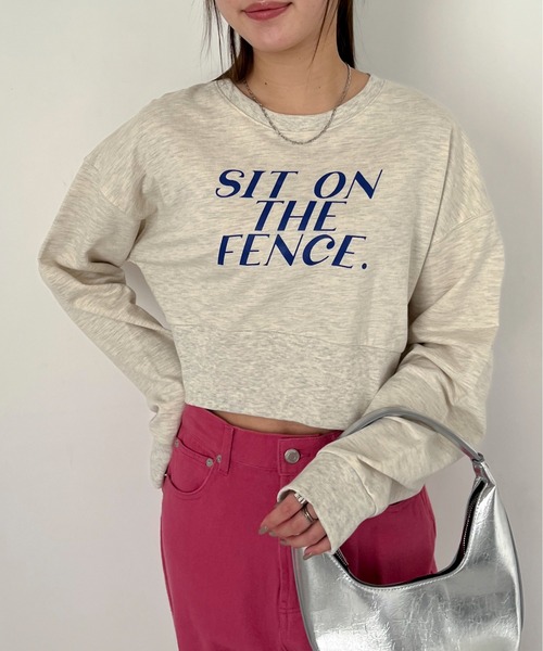 EPIMI E'PIMMY(エピミエピミー)の「レタリングロゴクロップドプルオーバー(スウェット・レディース・オートミール/ネイビー/ピンク/サックスブルー・MEDIUM)」の12枚目の写真