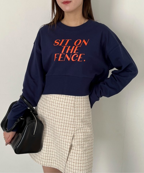 EPIMI E'PIMMY(エピミエピミー)の「レタリングロゴクロップドプルオーバー(スウェット・レディース・オートミール/ネイビー/ピンク/サックスブルー・MEDIUM)」の18枚目の写真