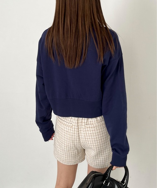 EPIMI E'PIMMY(エピミエピミー)の「レタリングロゴクロップドプルオーバー(スウェット・レディース・オートミール/ネイビー/ピンク/サックスブルー・MEDIUM)」の20枚目の写真