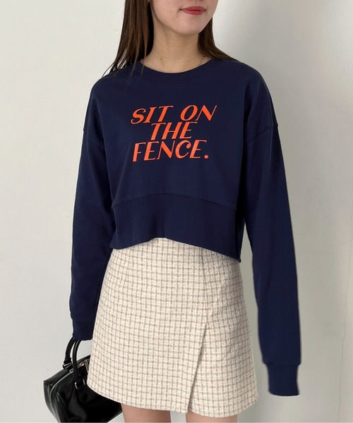 EPIMI E'PIMMY(エピミエピミー)の「レタリングロゴクロップドプルオーバー(スウェット・レディース・オートミール/ネイビー/ピンク/サックスブルー・MEDIUM)」の21枚目の写真