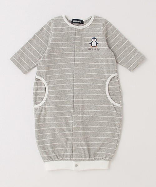 kladskap（クレードスコープ）の「お尻アニマル長袖2wayオール（その他ベビーウェア・キッズ・クリーム/トップグレー/ピンク・50-70cm）」の2枚目の写真