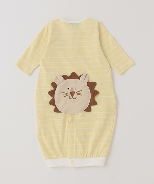 kladskap（クレードスコープ）の「お尻アニマル長袖2wayオール（その他ベビーウェア・キッズ・クリーム/トップグレー/ピンク・50-70cm）」の11枚目の写真