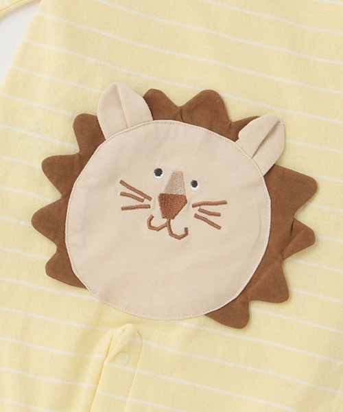 kladskap（クレードスコープ）の「お尻アニマル長袖2wayオール（その他ベビーウェア・キッズ・クリーム/トップグレー/ピンク・50-70cm）」の6枚目の写真