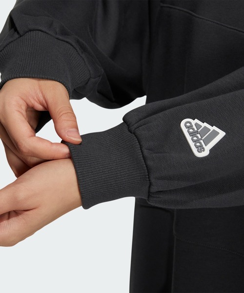 adidas（アディダス）の「ワーディング スウェットシャツ フーデッドチュニック / アディダス adidas（ワンピース・レディース・グレー/ブラウン・XX-LARGE/SMALL/MEDIUM/LARGE/X-LARGE）」の10枚目の写真