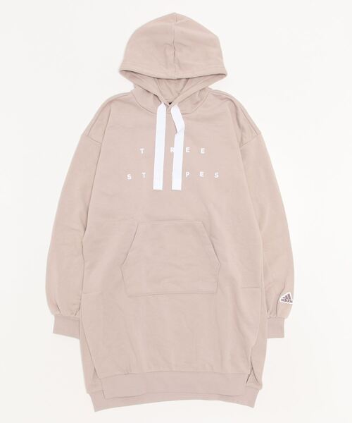 adidas（アディダス）の「ワーディング スウェットシャツ フーデッドチュニック / アディダス adidas（ワンピース・レディース・グレー/ブラウン・XX-LARGE/SMALL/MEDIUM/LARGE/X-LARGE）」の7枚目の写真